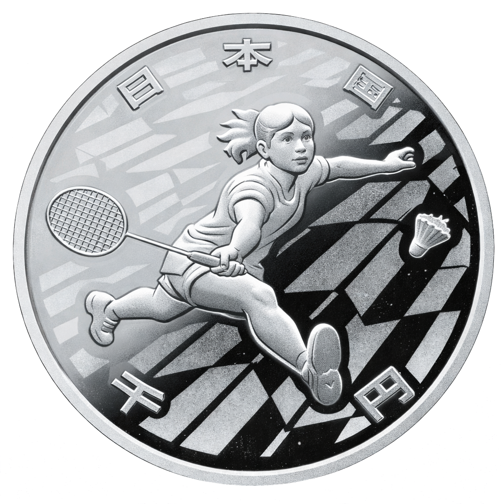 2020年東京オリンピック競技大会記念千円銀貨（2次バドミントン）
