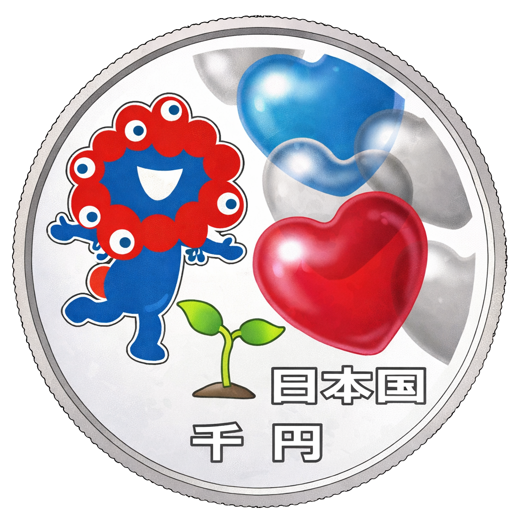 2025年日本国際博覧会記念千円銀貨（第二次発行） 裏面
