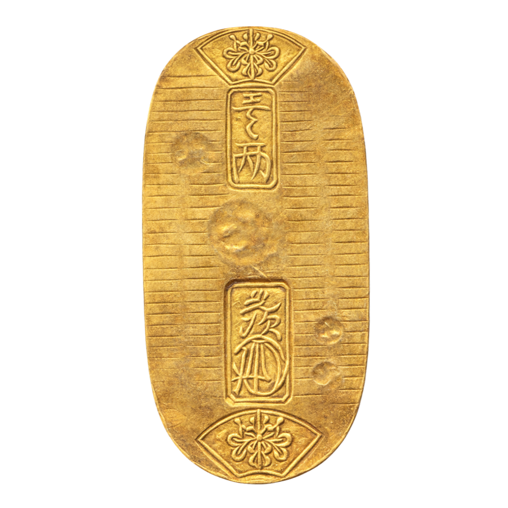 安政小判金 表面