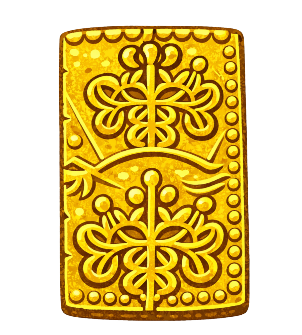 文政二分判金 裏面