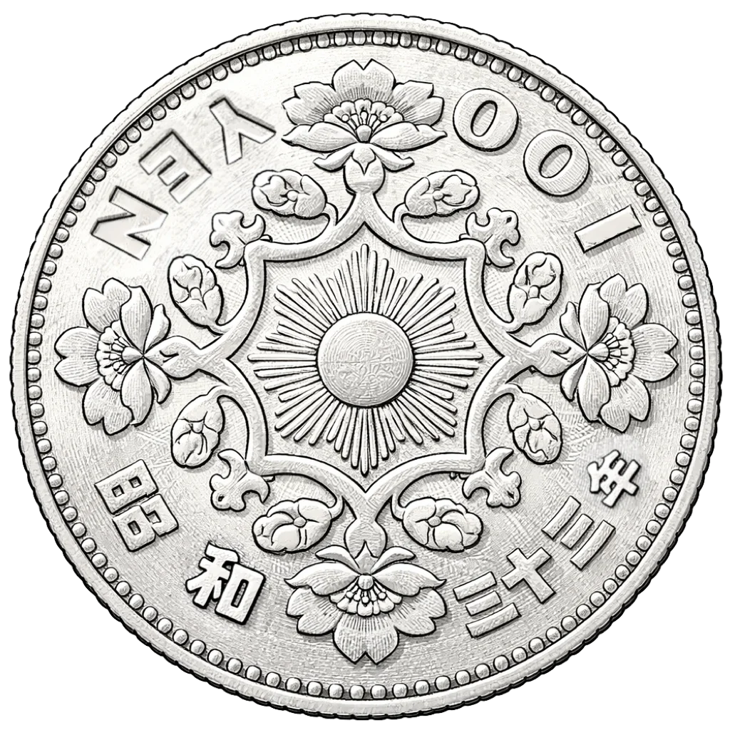 鳳凰100円銀貨