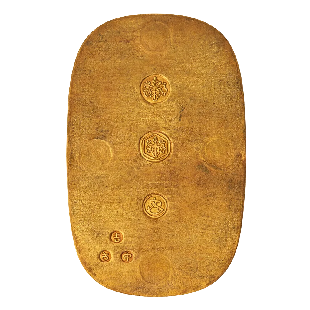 万延大判金（のしめ打） 裏面