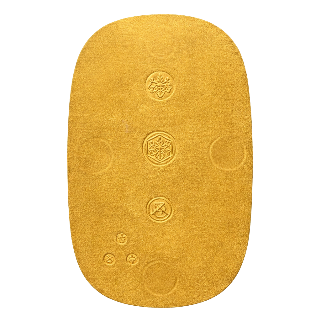 万延大判金（たがね打） 裏面