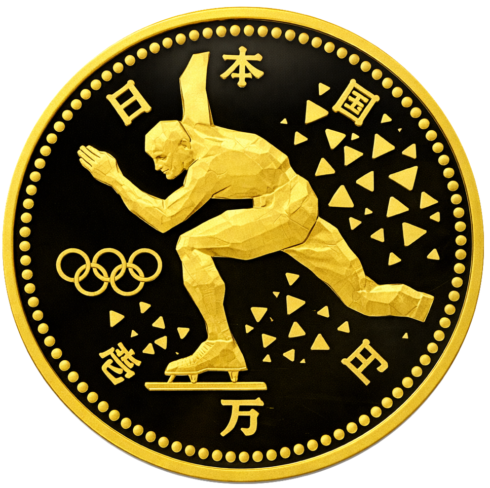 長野オリンピック冬季競技大会記念1万円金貨（3次）