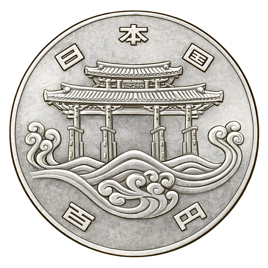 沖縄海洋博覧会記念100円白銅貨 裏面
