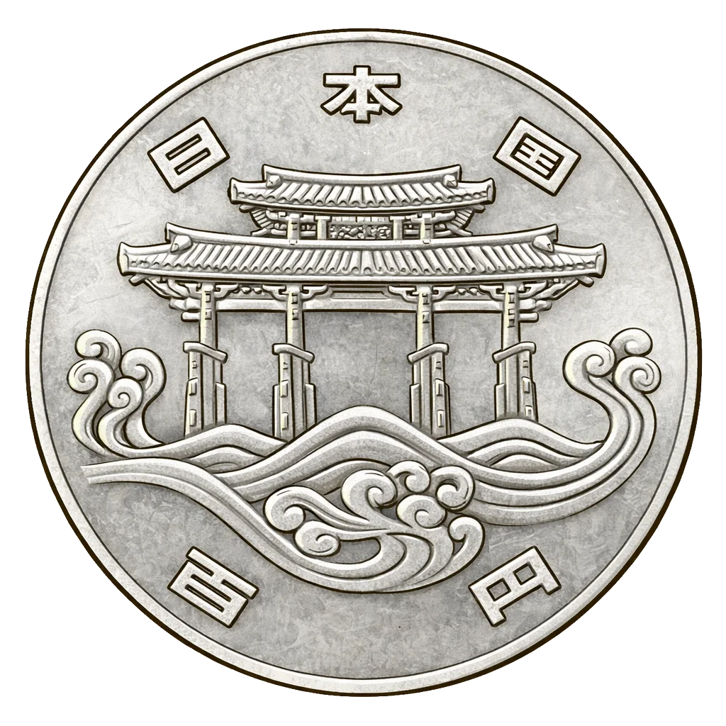 沖縄海洋博覧会記念100円白銅貨 裏面