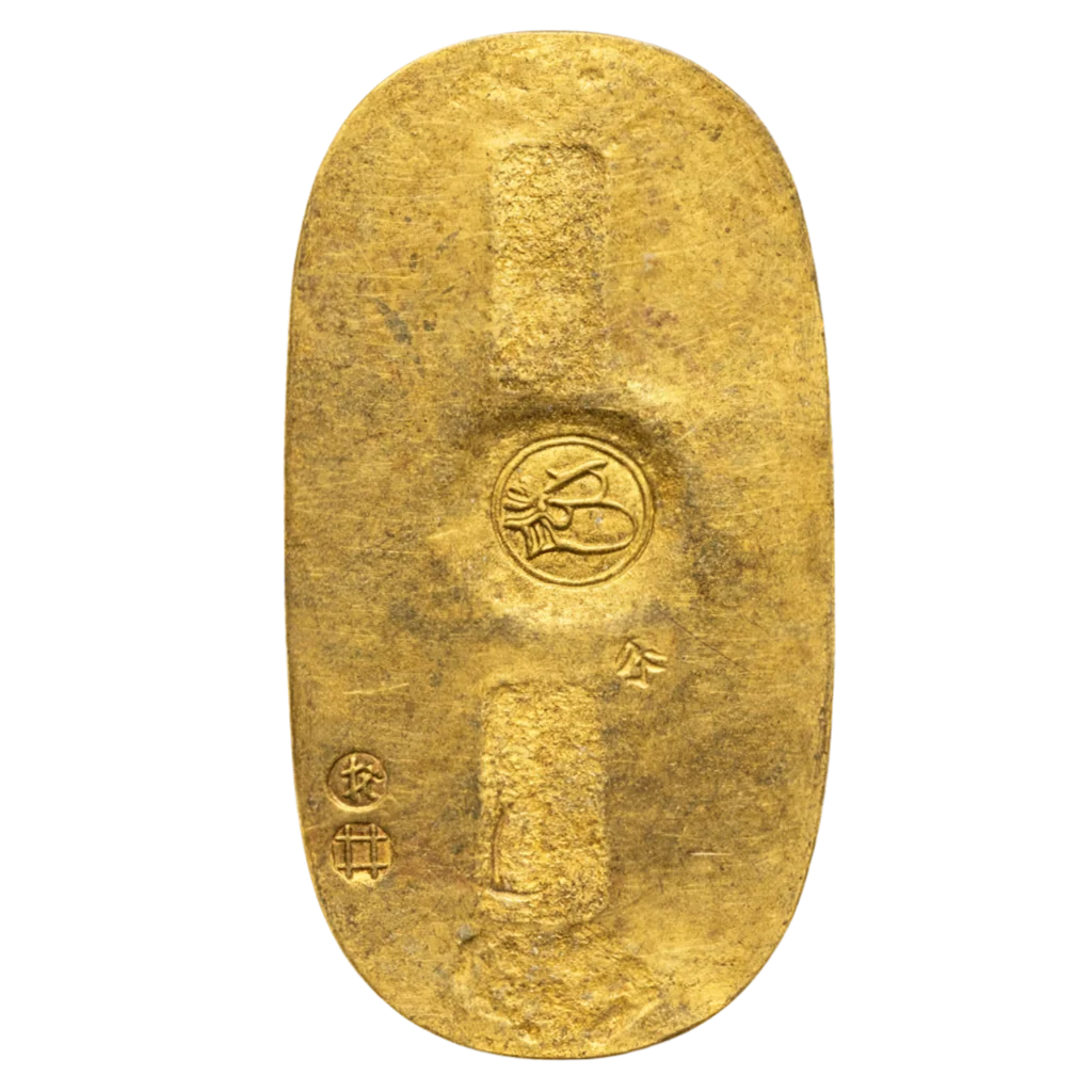 正徳小判金 裏面