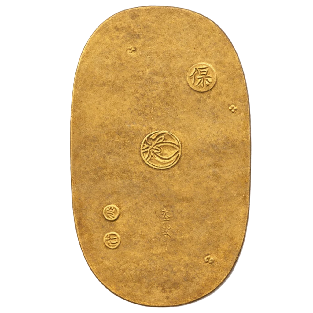 天保五両判金 裏面