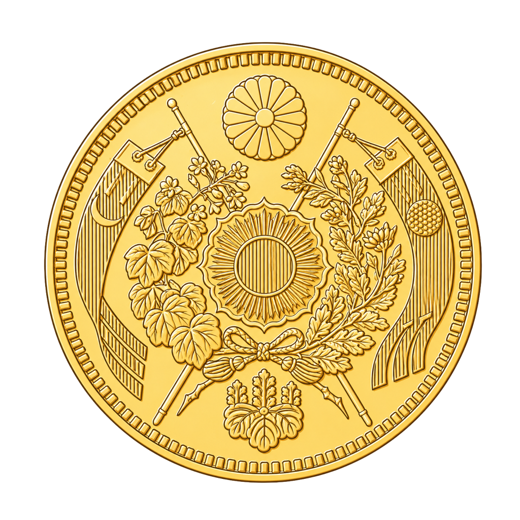 旧10円金貨 裏面