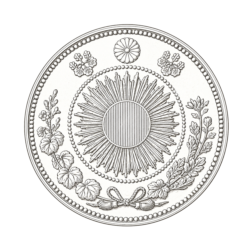旧1円銀貨 裏面