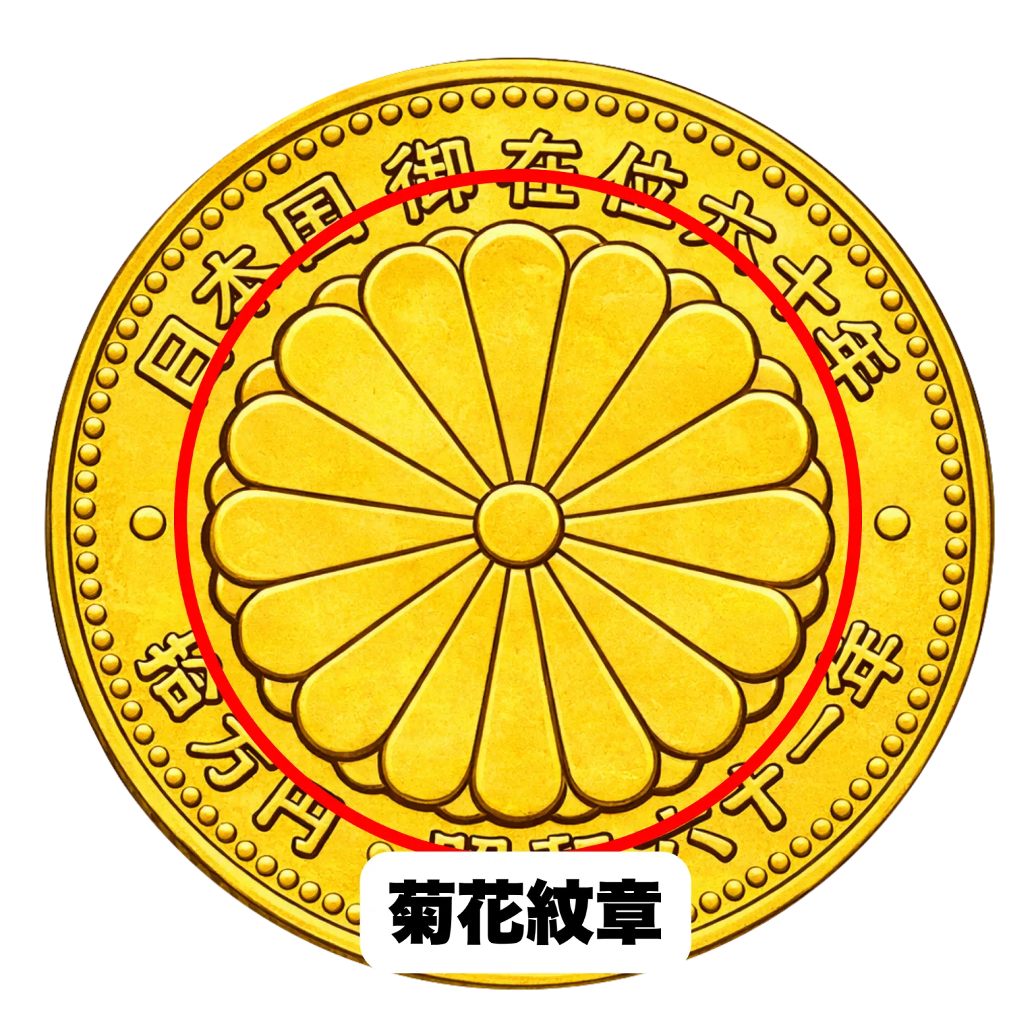 昭和天皇御在位60年記念10万円金貨とは？特徴と見分け方 | 古銭場
